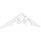 Ekena Millwork Pitch Vienna Architectural Grade PVC Gable Pediment, 72"W x 18"H x 1"P (6/12) GPP072X018X100VIE - alternate 1